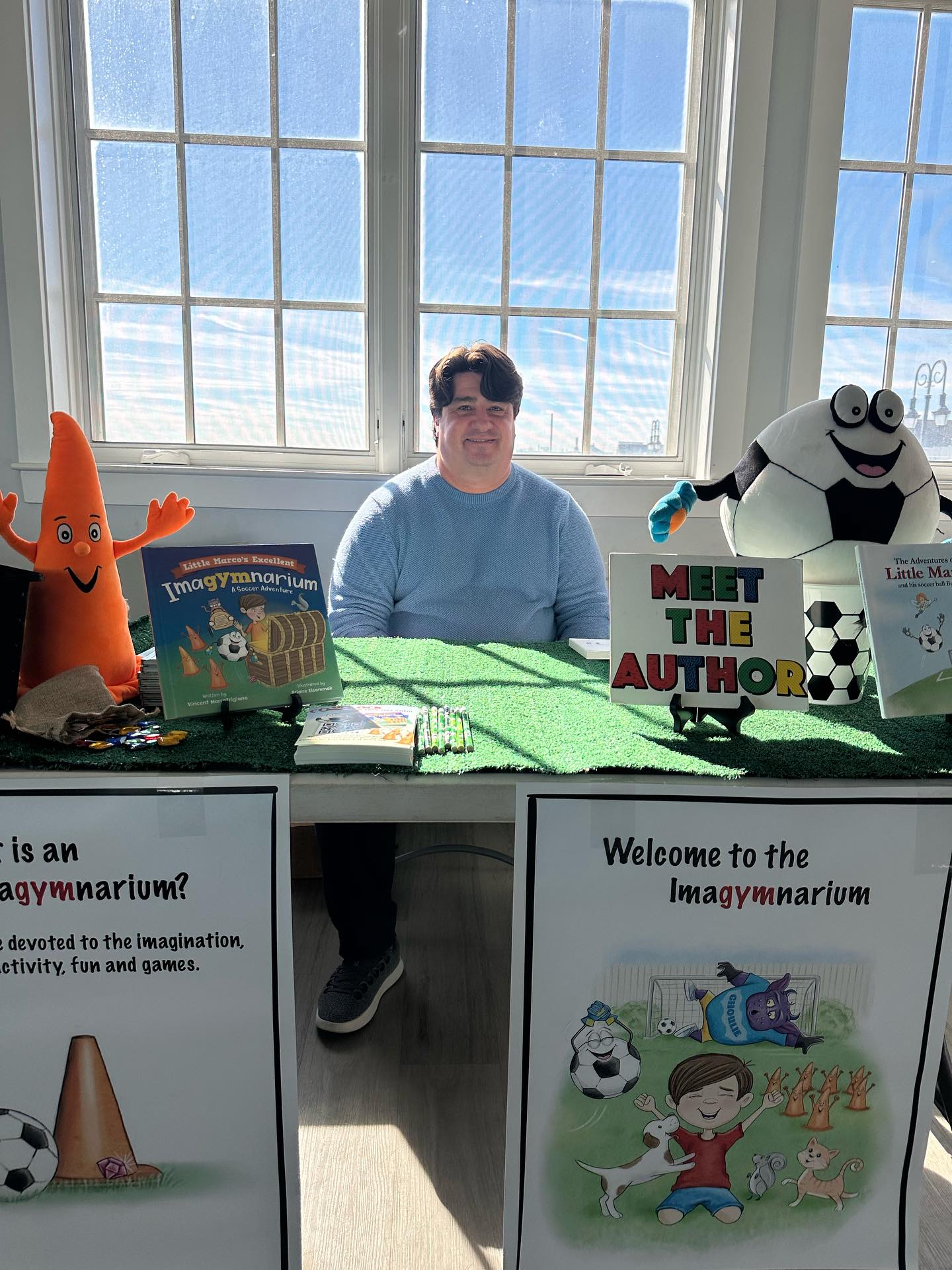 Vinny at a Meet the Author book signing event